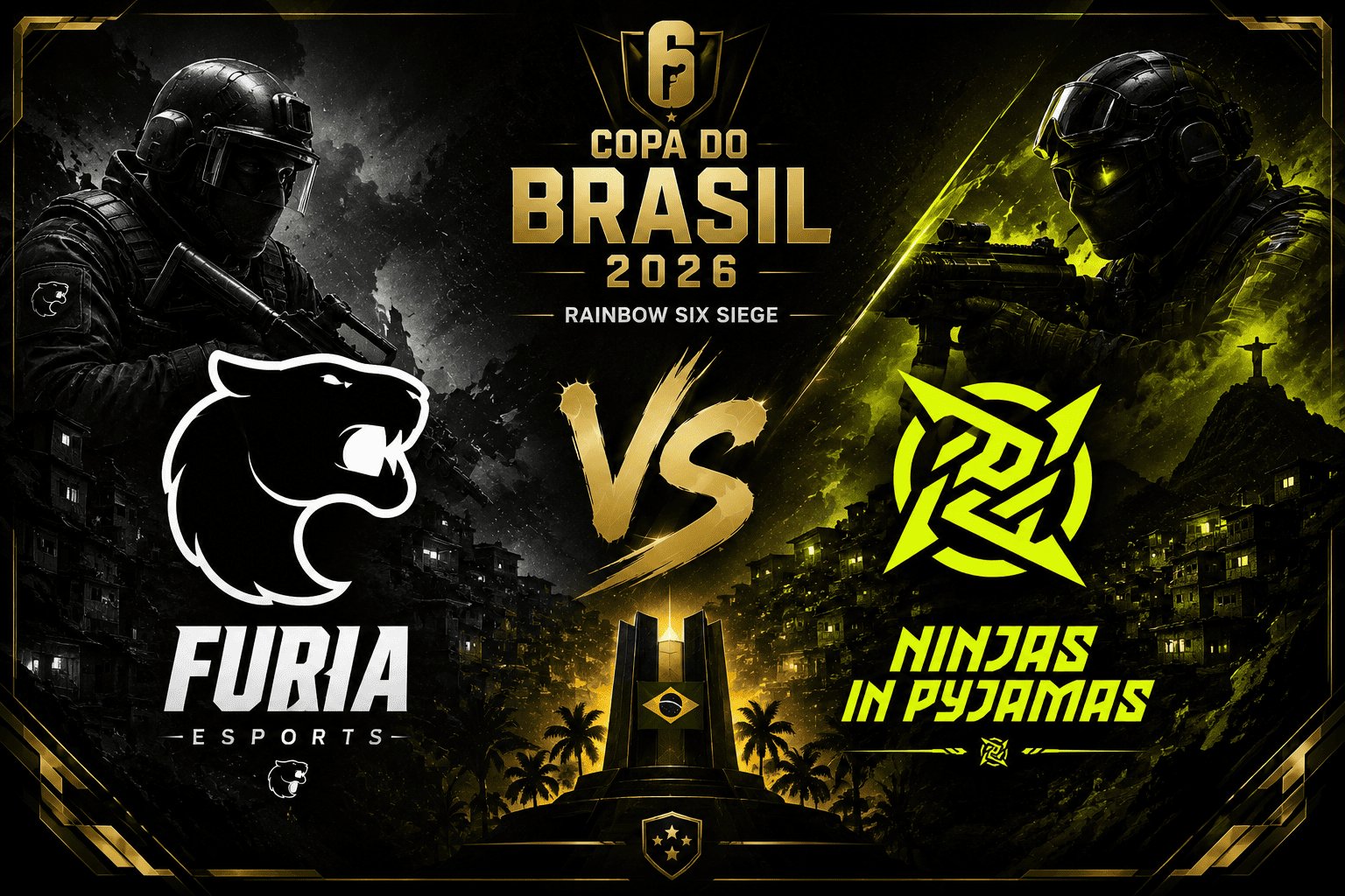 Palpite de Jogo: FURIA Esports vs Ninjas in Pyjamas na Copa do Brasil 2026 de Rainbow Six Siege