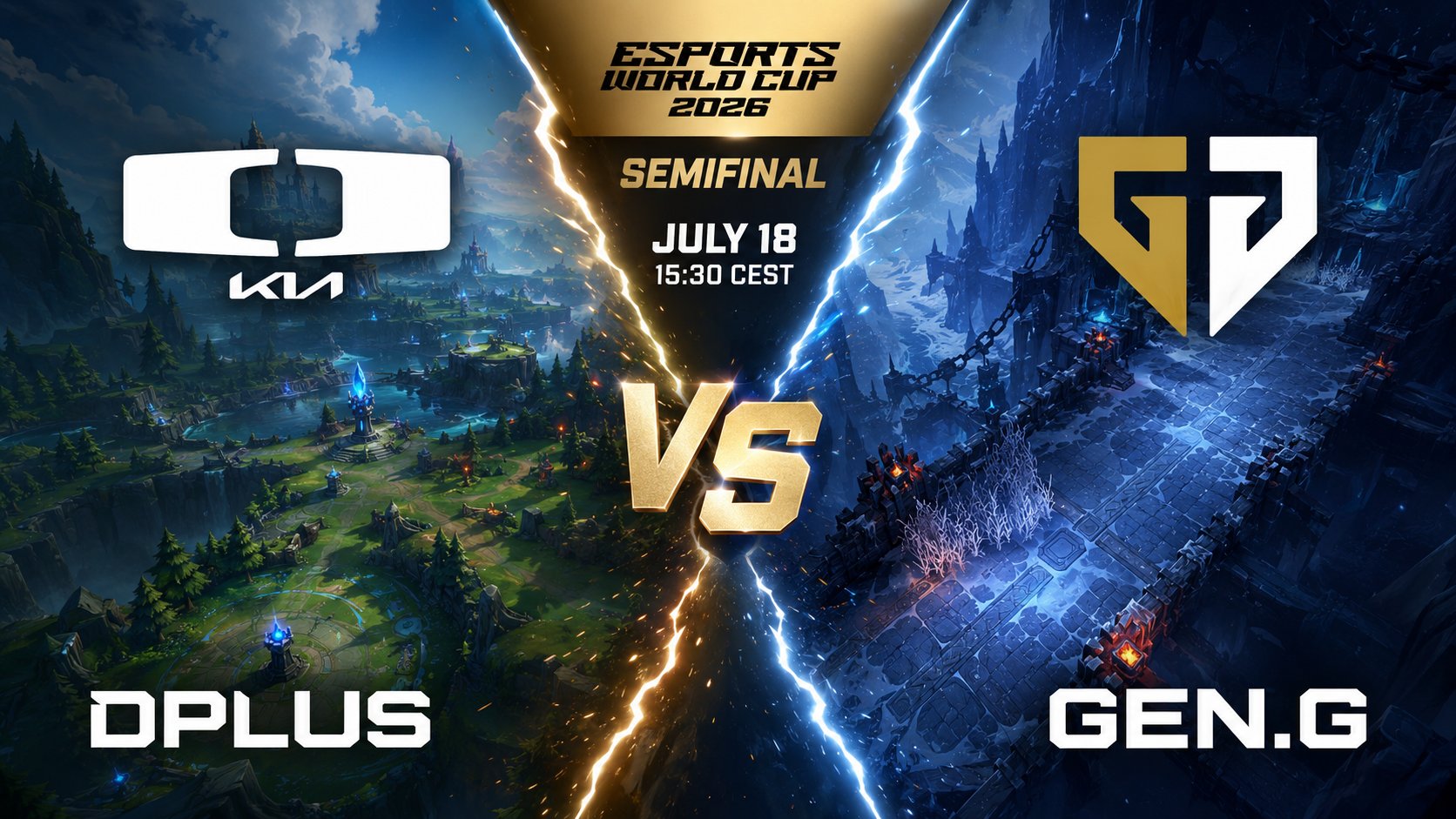 Palpite Dplus vs Gen.G: Derbi da LCK nas Semifinais de LoL da EWC 2026
