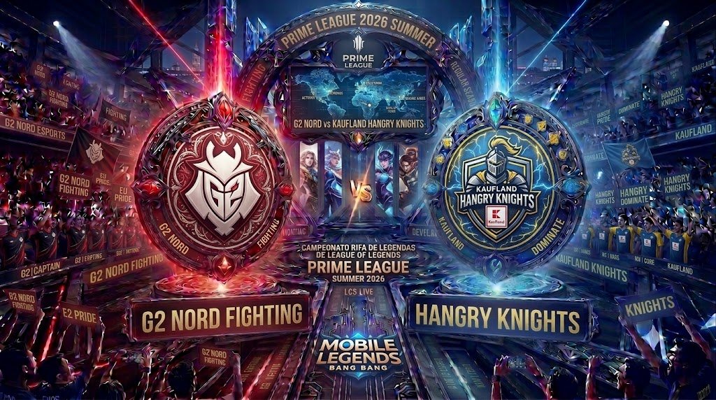 Prognose für das Spiel G2 NORD vs. Kaufland Hangry Knights beim Prime League 2026 Summer in League of Legends
