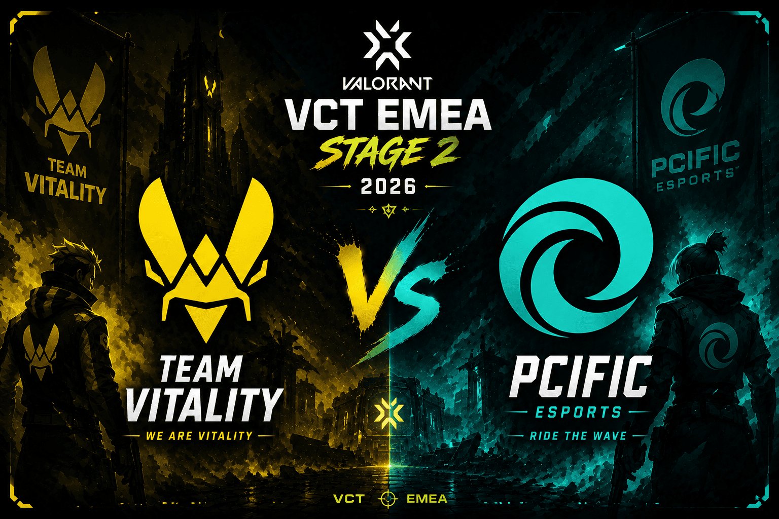 Palpite de Partida Team Vitality vs. PCIFIC Esports: VCT EMEA Stage 2 2026 Valorant