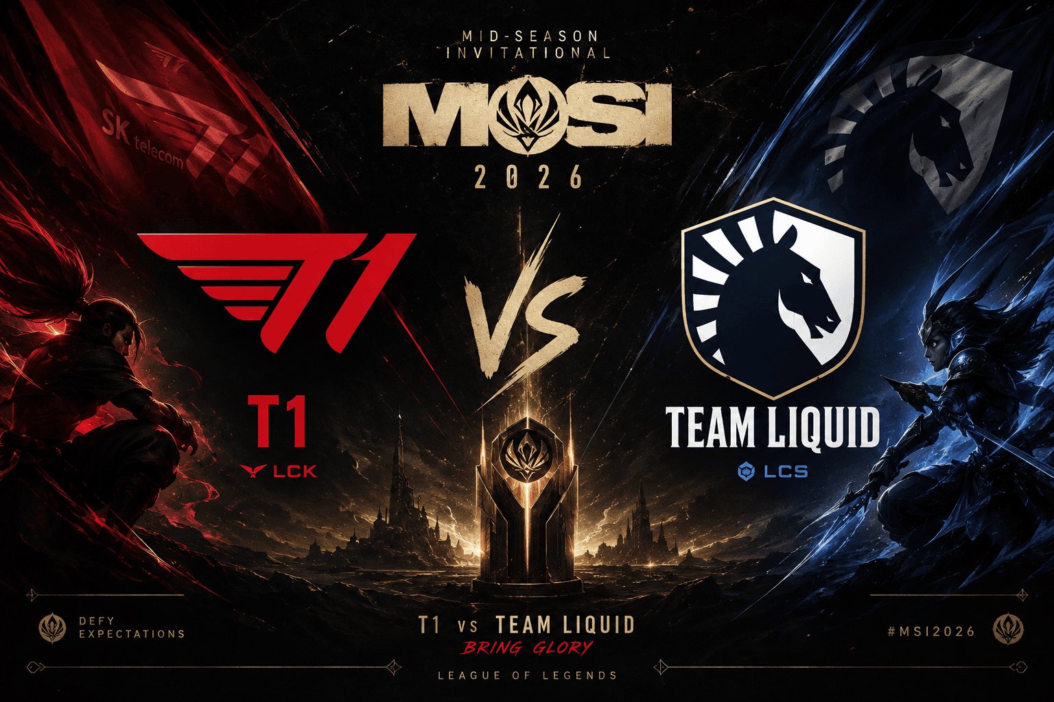 Palpite T1 vs Team Liquid: quem vencerá no MSI 2026?