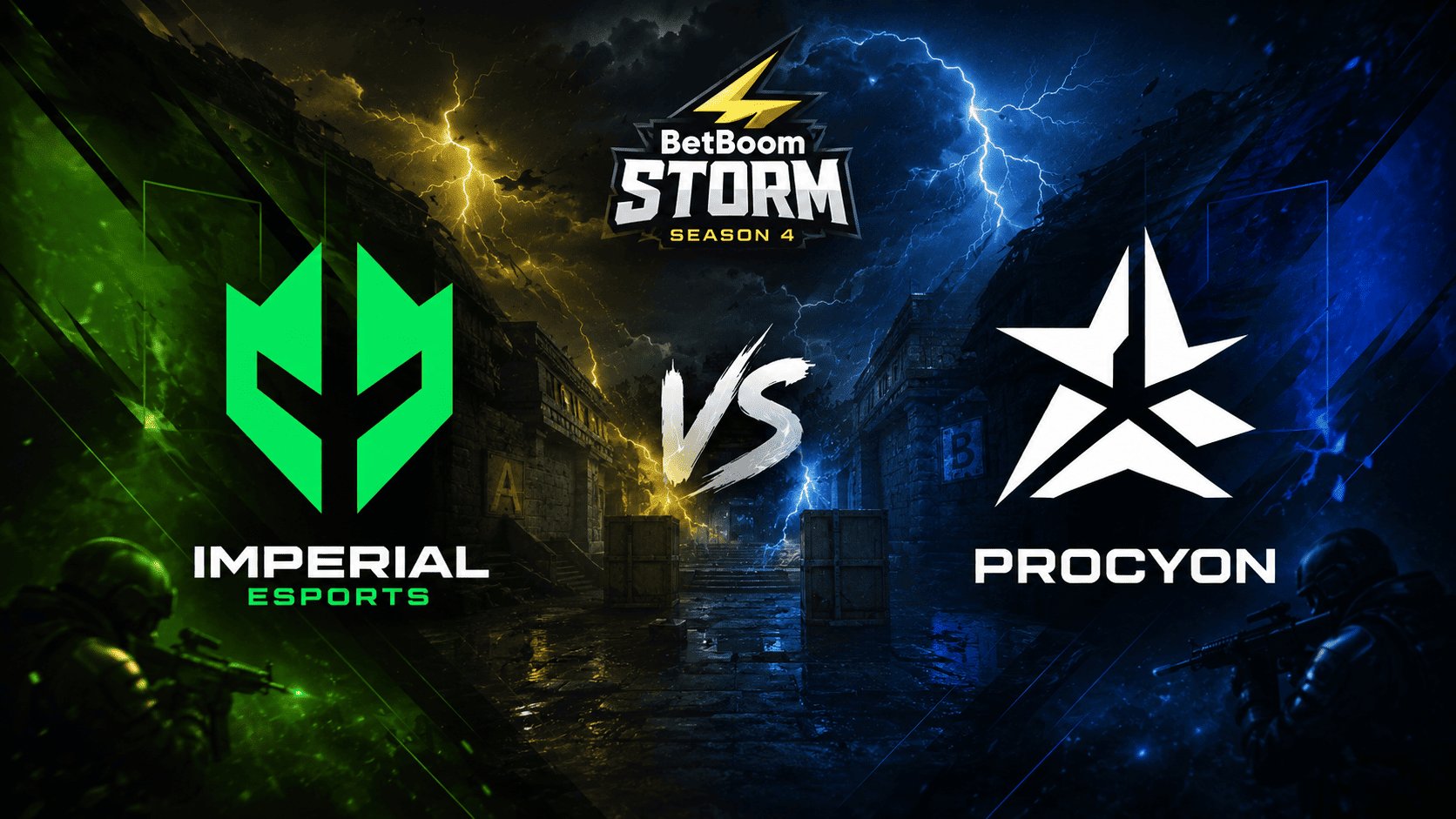 Prognose für das Spiel Imperial Esports gegen Procyon bei BetBoom Storm Season 4 in Counter-Strike 2