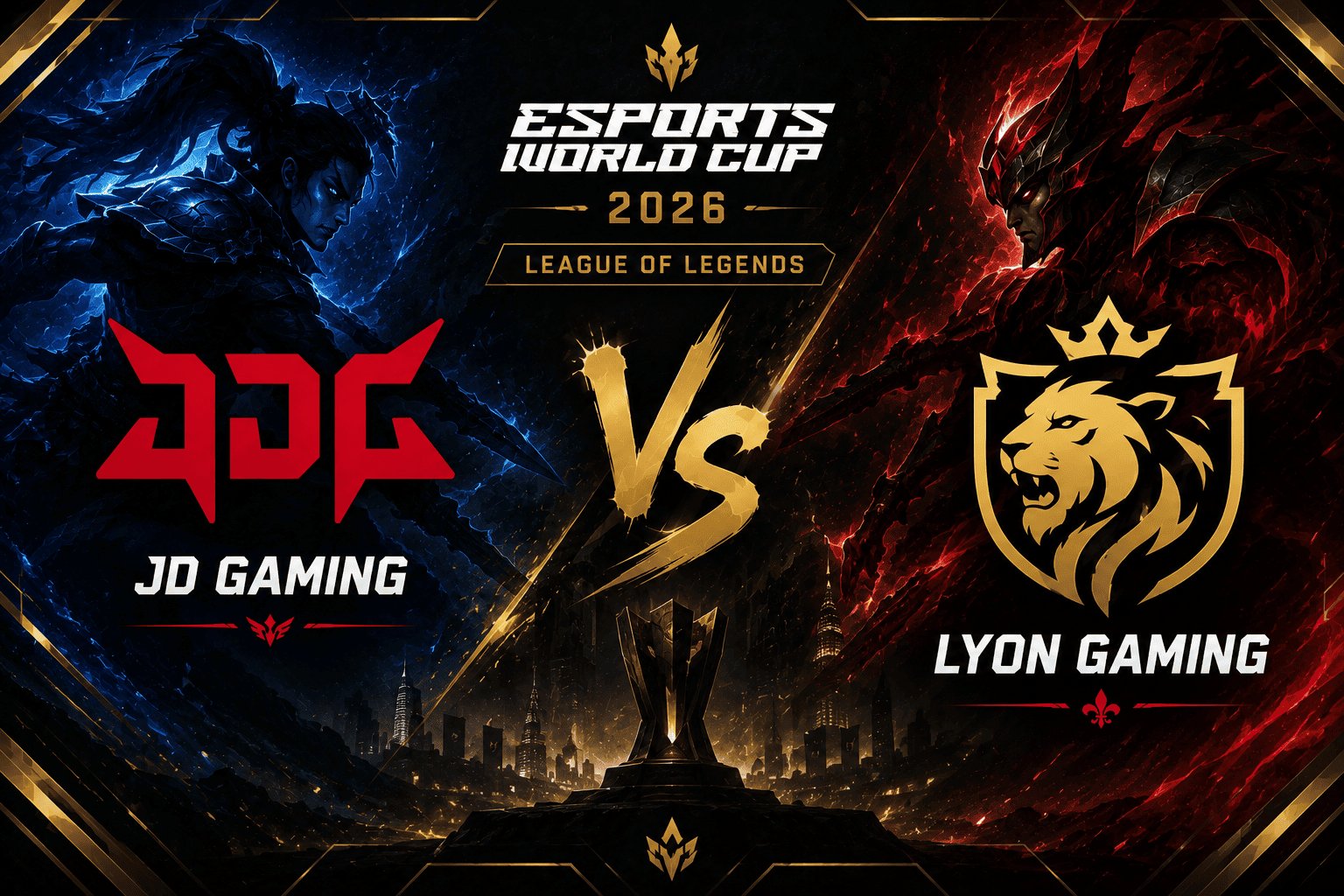 Palpite de Jogo JD Gaming vs Lyon Gaming: League of Legends Esports World Cup 2026
