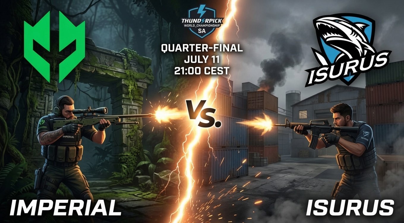 Imperial vs Isurus: análise e palpite para as quartas de final do Thunderpick World Championship 2026