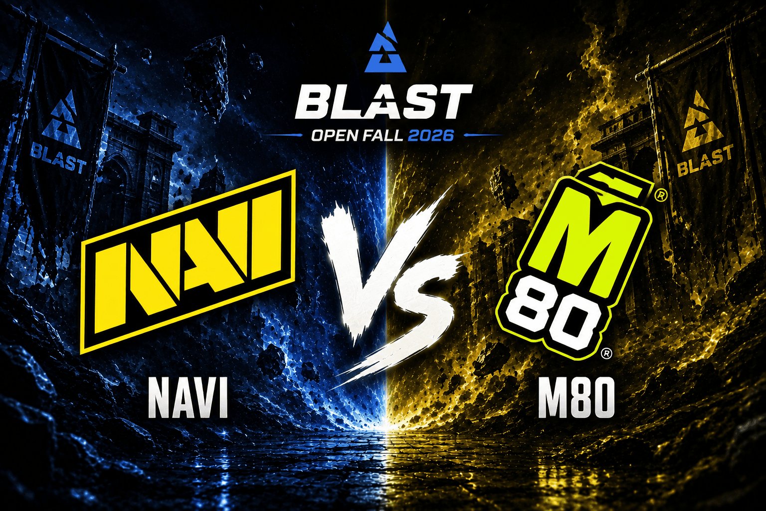NAVI gegen M80 bei den BLAST Open Fall 2026: Prognose und Livestream