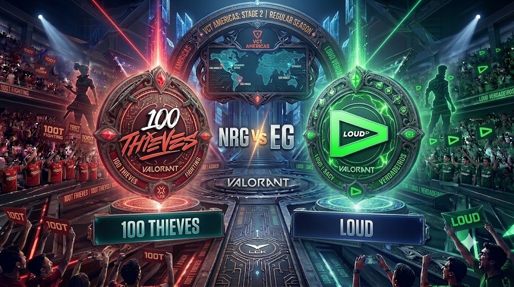 Prognose für das Spiel 100 Thieves vs. LOUD bei den VCT Americas: Stage 2 in Valorant