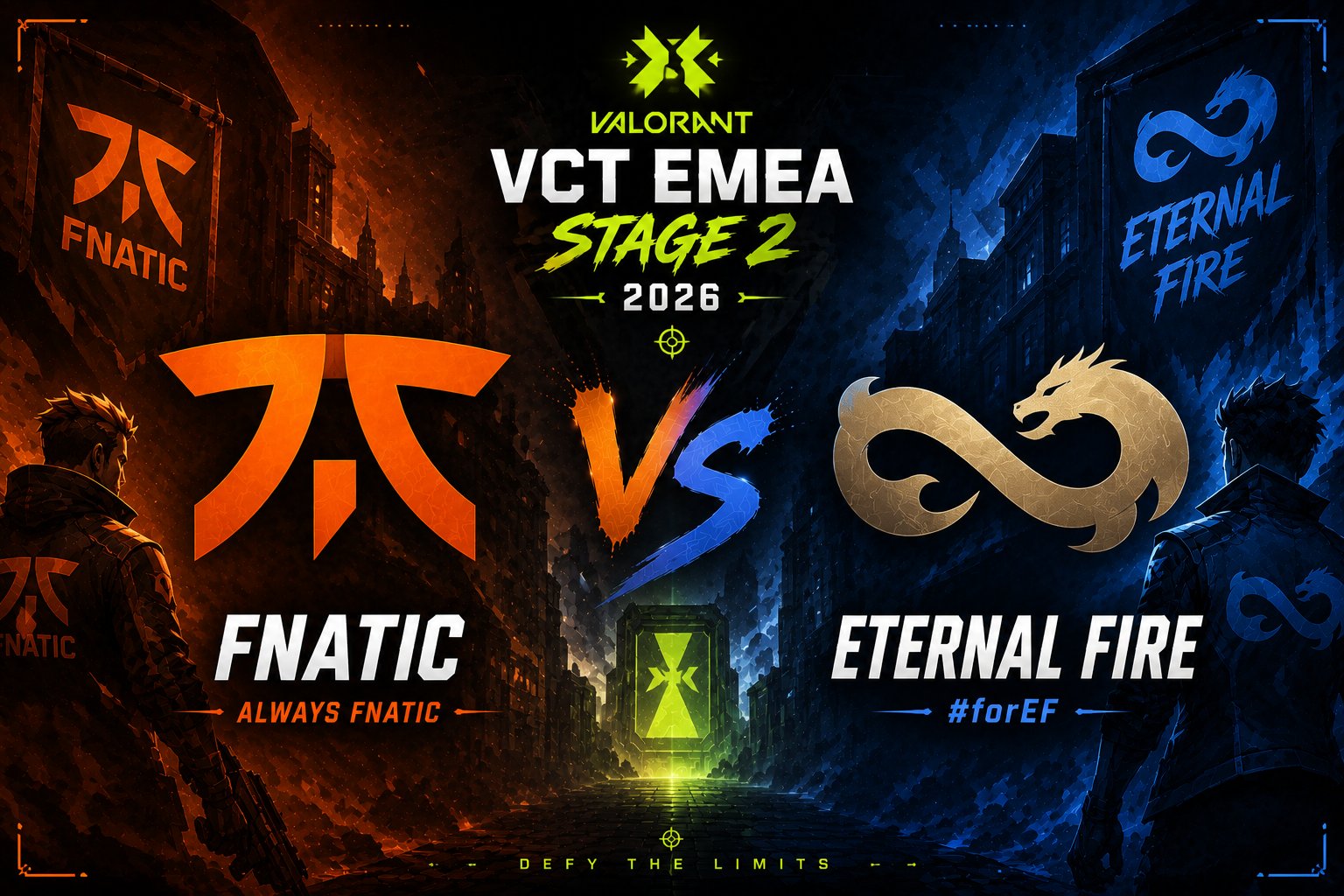 Prognose für das Spiel Fnatic vs. Eternal Fire bei der VCT EMEA Stage 2 2026 in Valorant