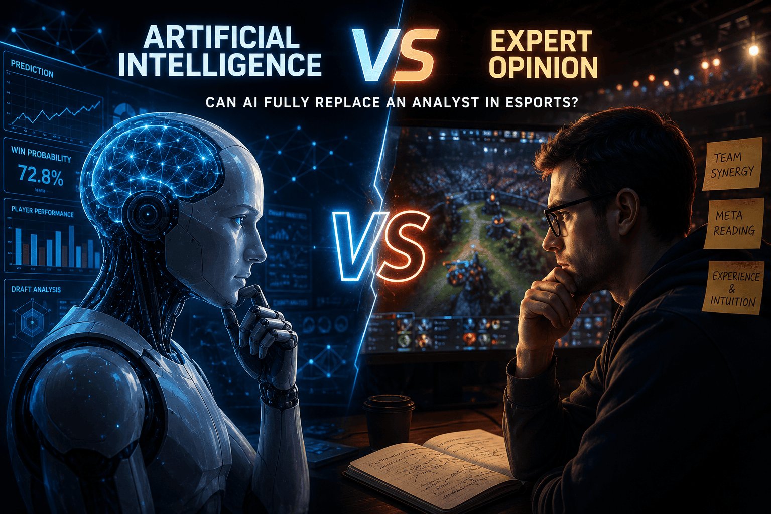 Künstliche Intelligenz vs. Menschliche Expertise: Kann ein neuronales Netzwerk einen Esport-Analysten vollständig ersetzen?