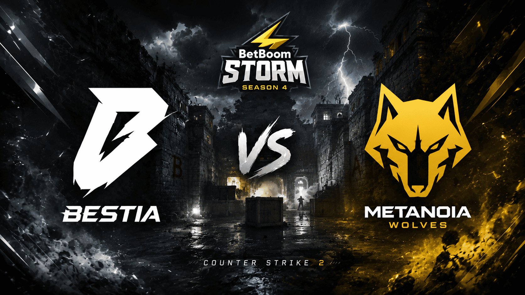 Prognose für das Spiel BESTIA vs. Metanoia Wolves bei der BetBoom Storm Season 4 in Counter-Strike 2