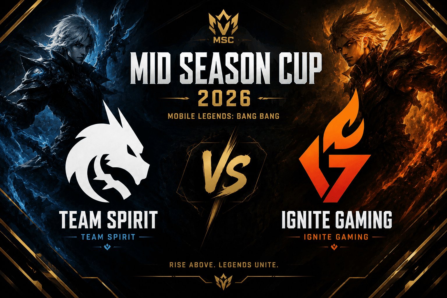 Prognóstico Team Spirit vs. IGNITE Gaming na MLBB Mid Season Cup 2026 (Esports World Cup)
