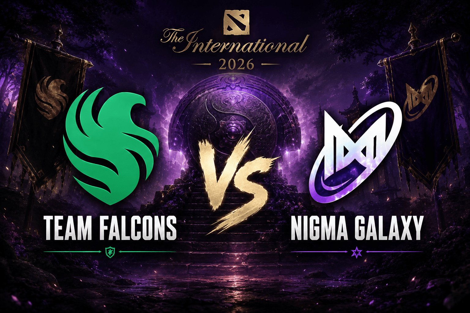 Team Falcons vs Nigma Galaxy en The International 2026: pronóstico y dónde ver el partido