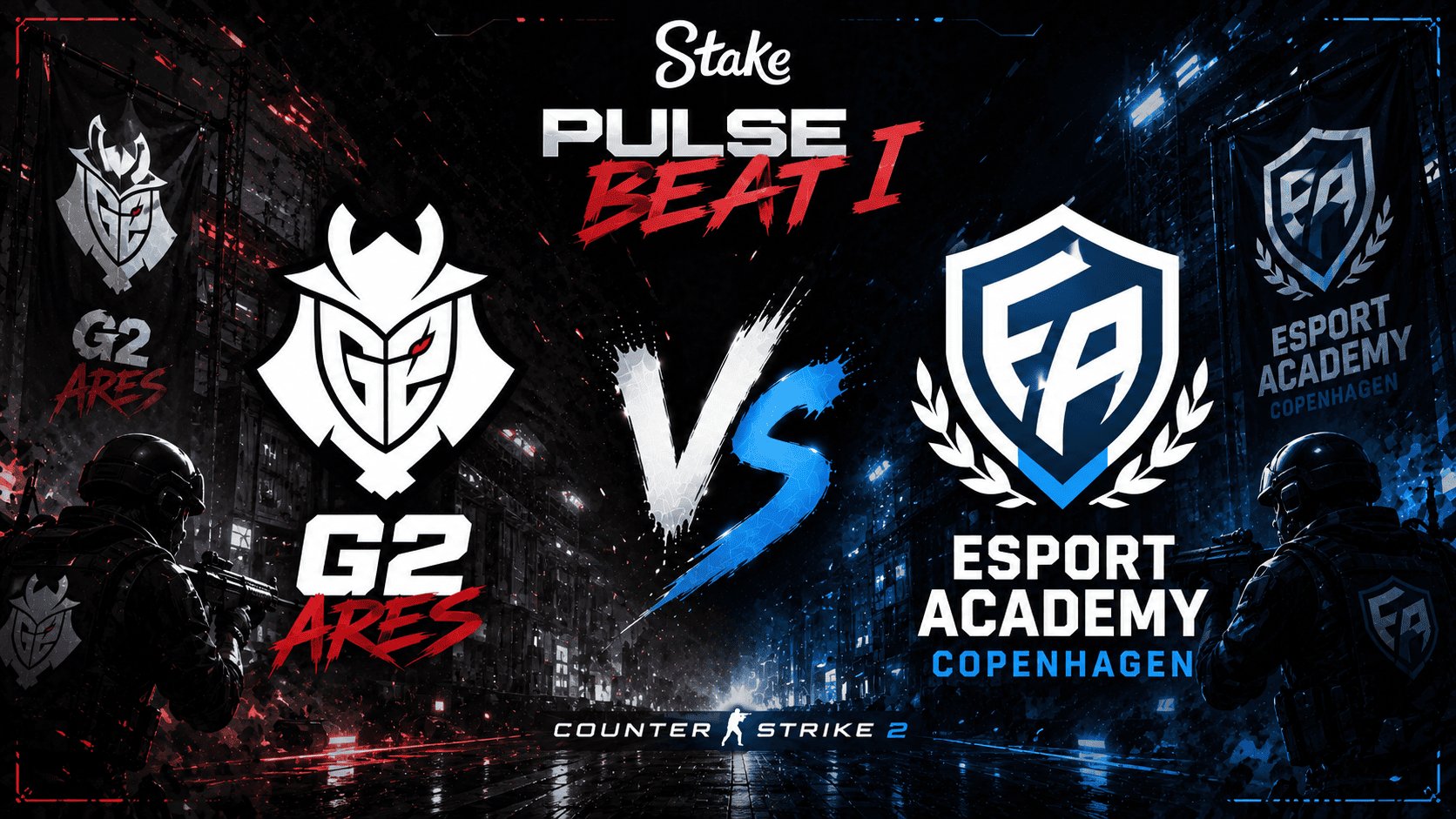 Prognose für das Spiel G2 Ares – Esport Academy Copenhagen beim Stake Pulse Beat I in CS2