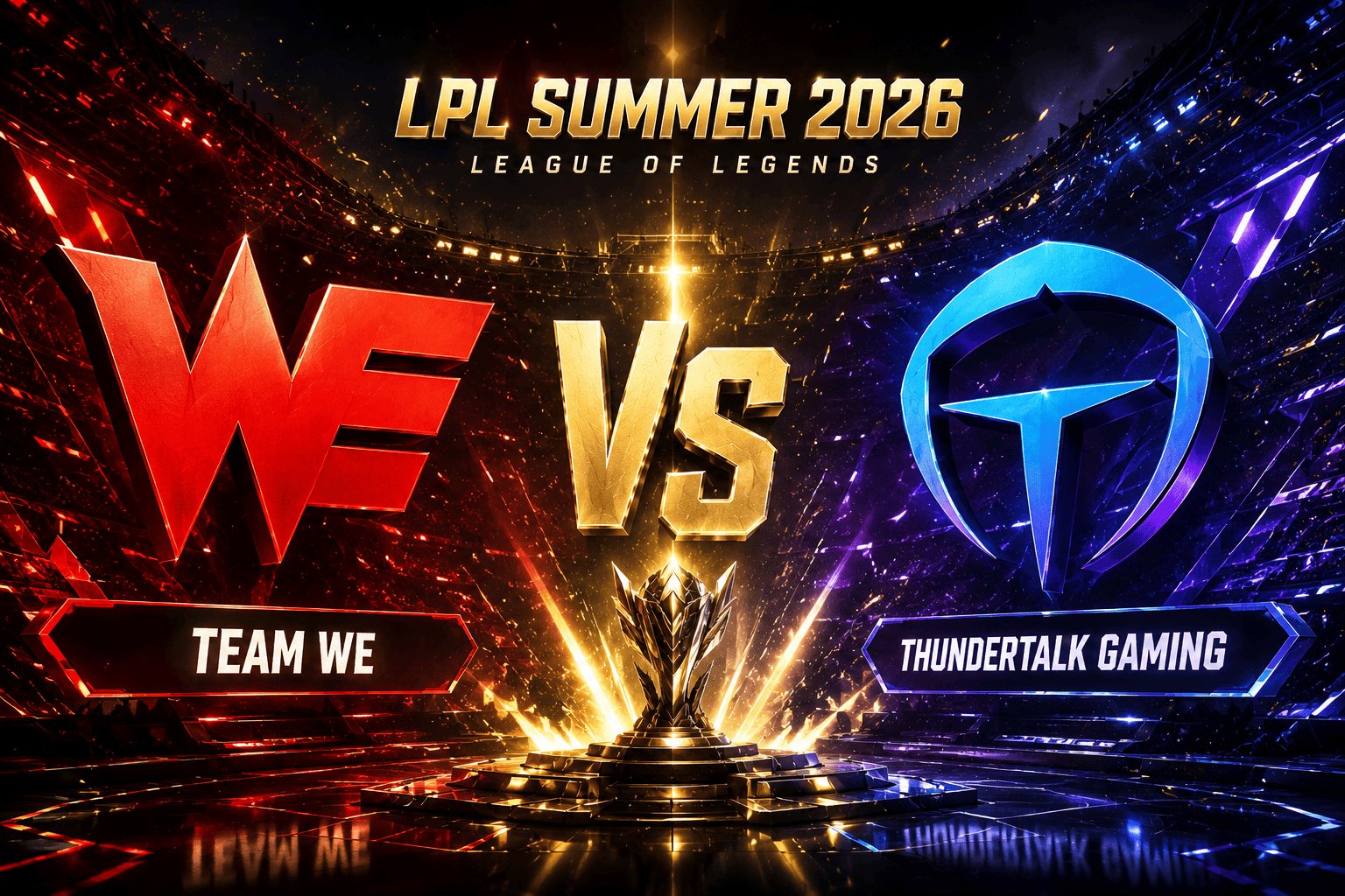 Prognose für das Spiel Team WE vs. ThunderTalk Gaming bei der LPL Summer 2026 in League of Legends