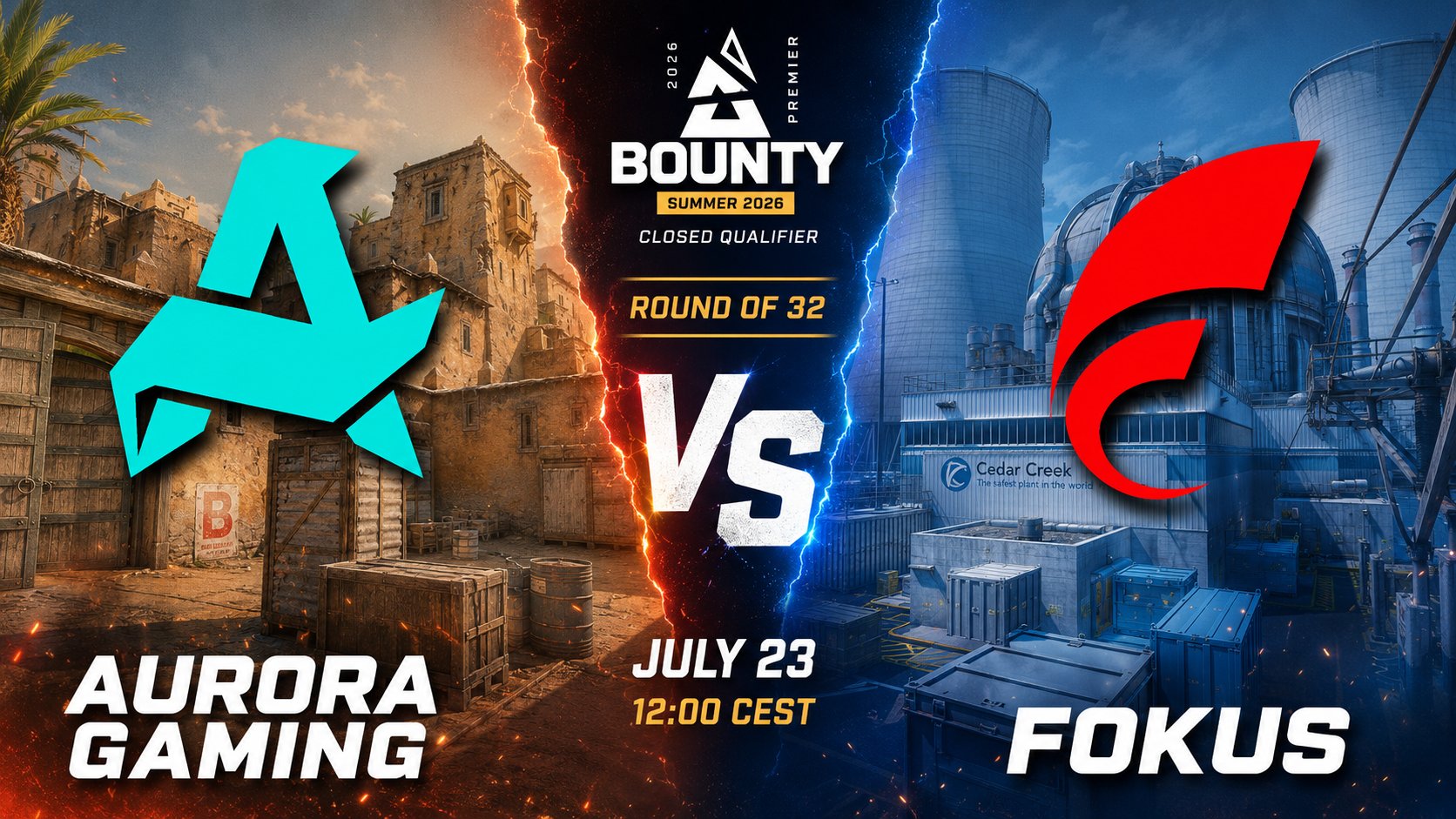 Aurora Gaming vs FOKUS: Prognóstico para o jogo do BLAST Bounty 2026