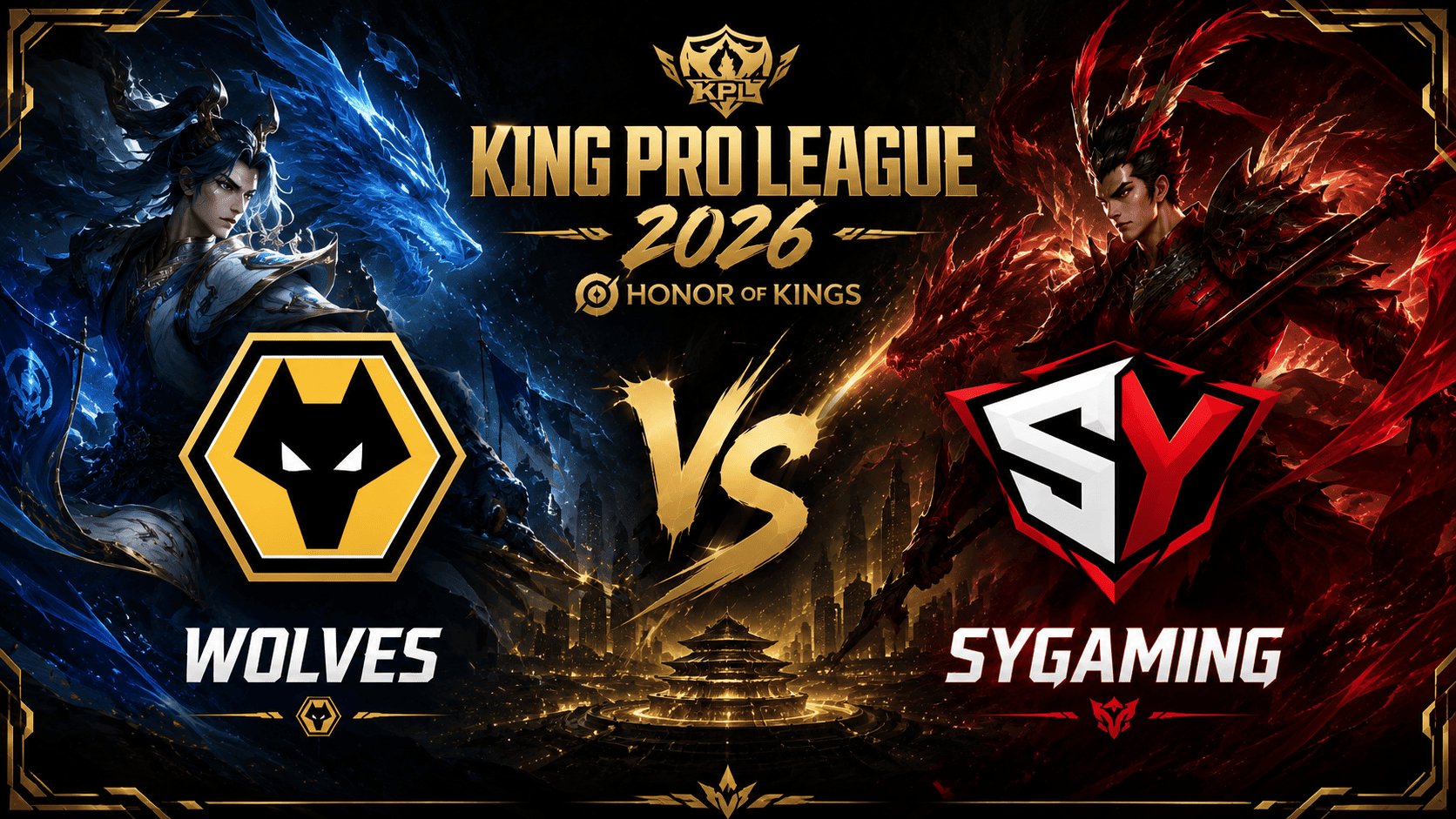 Palpite Wolves vs SYGaming: King Pro League 2026 Honor of Kings (HoK)