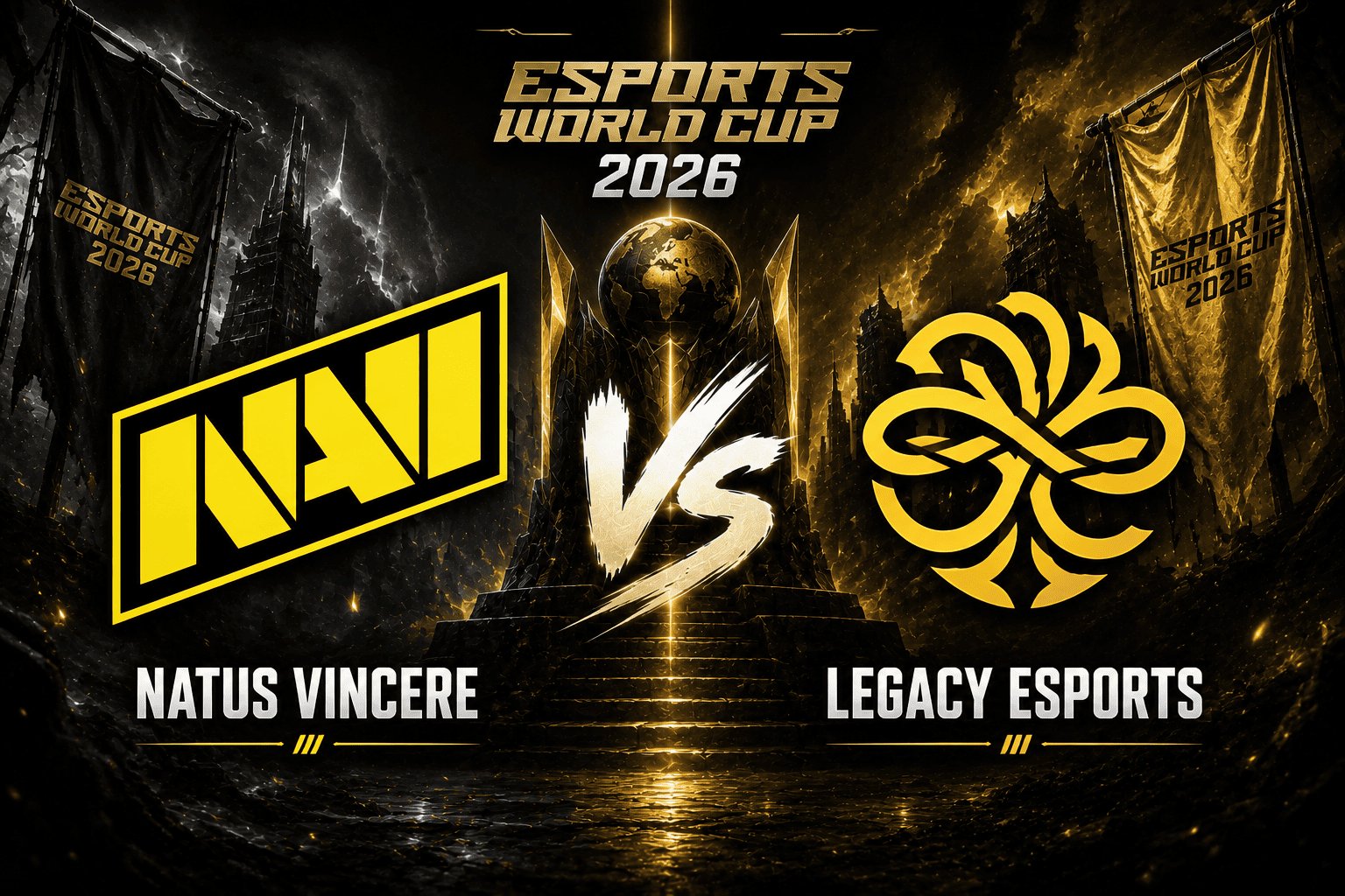 NAVI contre Legacy au premier tour des playoffs de l'Esports World Cup 2026 : pronostic et où regarder le match