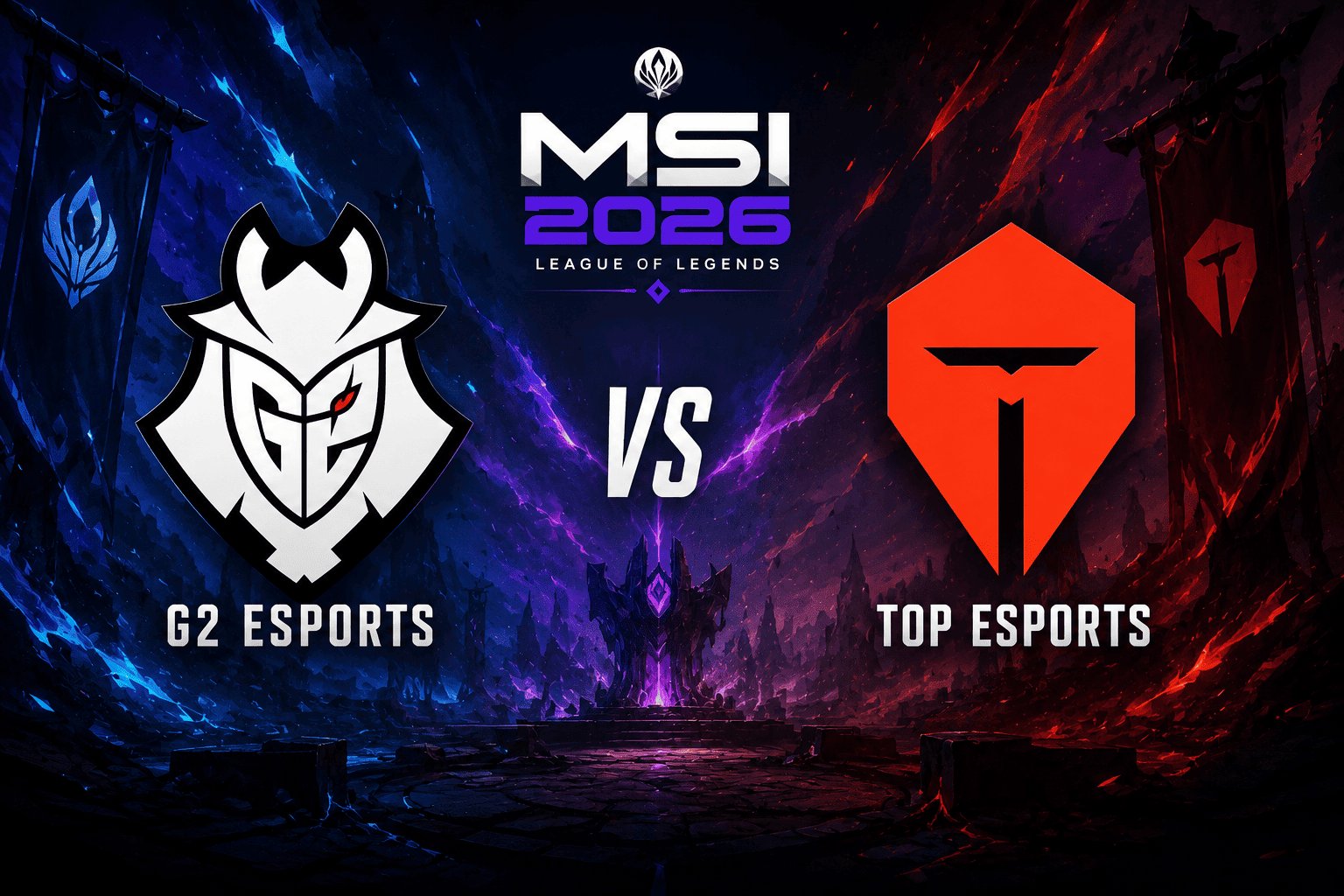Palpite G2 Esports vs TOP Esports no League of Legends MSI 2026: o desafio europeu ao gigante chinês