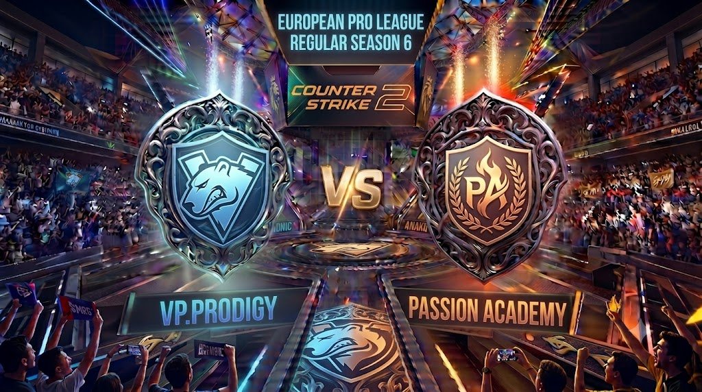 Prognose für das Spiel VP.Prodigy vs. Passion Academy bei der European Pro League Regular Season 6 in Counter-Strike 2