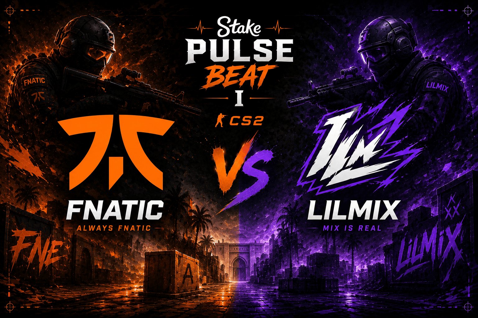 Previsão de Partida: Fnatic vs Lilmix no Stake Pulse Beat I no CS2