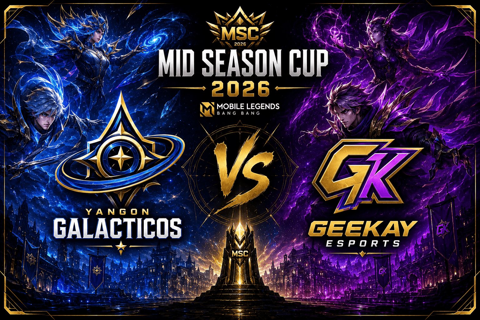 Yangon Galacticos vs Geekay Esports Match Prediction: MLBB Mid Season Cup 2026