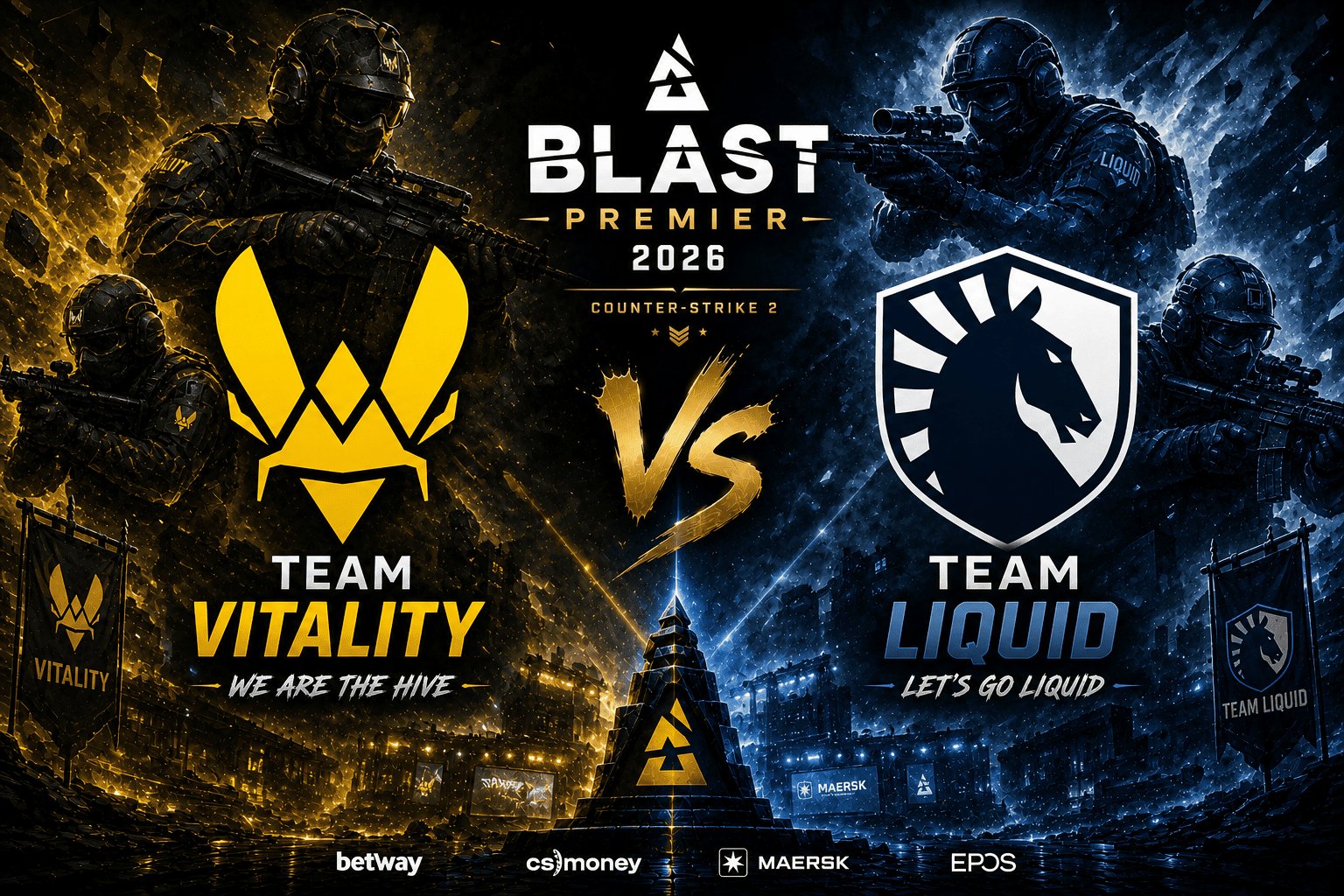 Palpite Team Vitality vs. Team Liquid na BLAST Premier CS2 2026