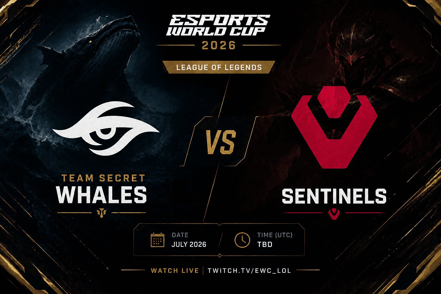 Palpite para a Partida Team Secret Whales vs Sentinels na Esports World Cup 2026 de League of Legends