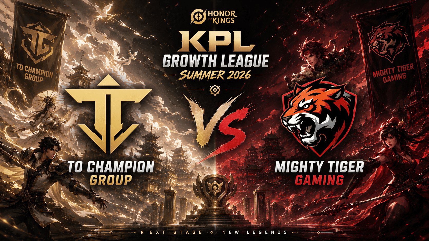 Prognose für das Spiel To Champion Group – Mighty Tiger Gaming bei der KPL Growth League Summer 2026 in Honor of Kings