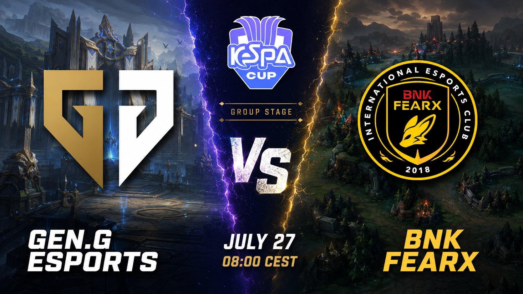 Gen.G Esports vs BNK FearX: прогноз на матч KeSPA Cup 2026