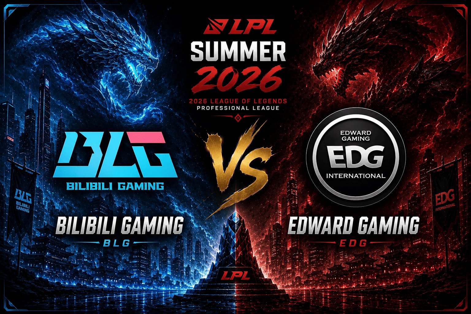 Palpite para o jogo Bilibili Gaming vs EDward Gaming no LPL Summer 2026 de League of Legends